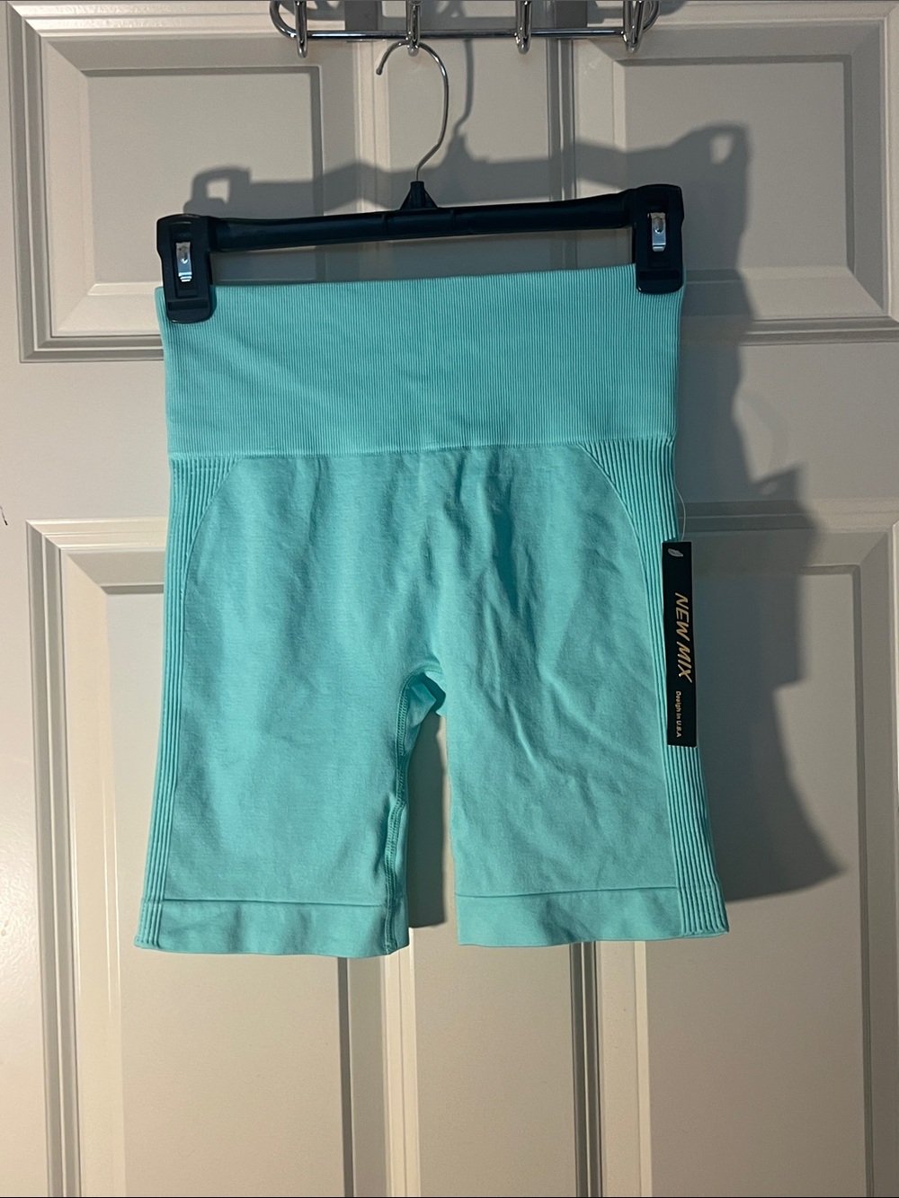 New Mix Ribbed Active Top - Aqua Mint